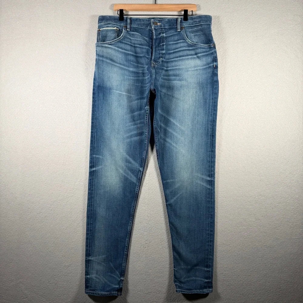 Banana Republic Trooper Fit White Oak Cone Denim Jeans Blue 36x34 797201-00
